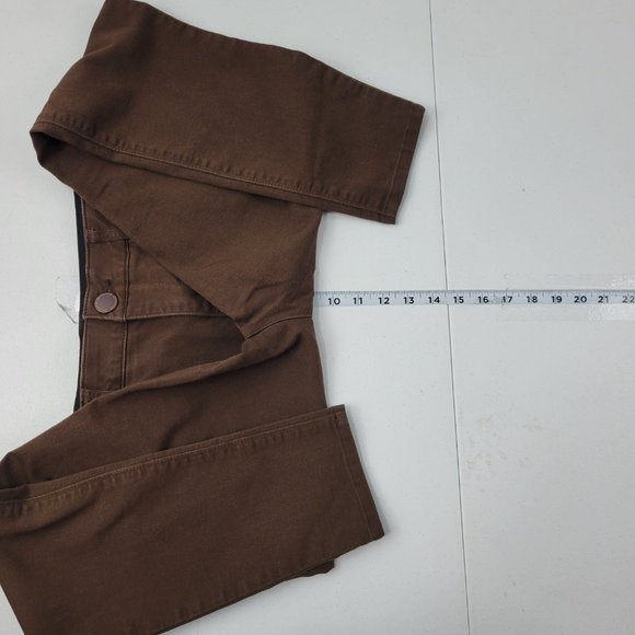 Democracy Ab Technology pants jeans size 10 brown slim skinny 1621 womens 32x26 - Picture 9 of 12